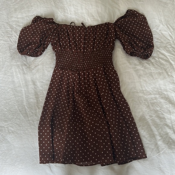 Reformation mini dress polka dot size 0 - Picture 4 of 4